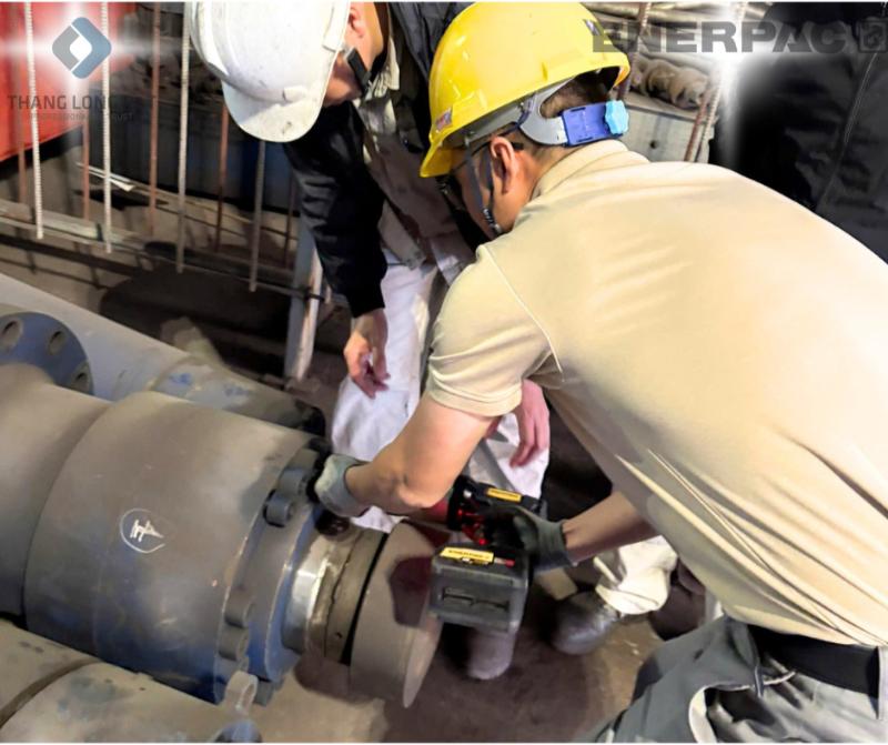 Nhà máy đã đánh giá rất cao hiệu quả của cờ lê pin thủy lực Enerpac