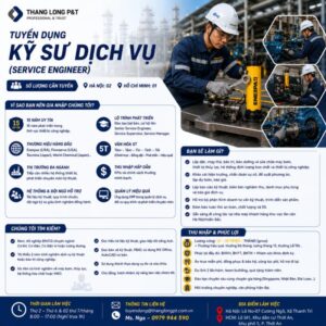 Thăng Long P&T tuyển dụng Kỹ sư dịch vụ